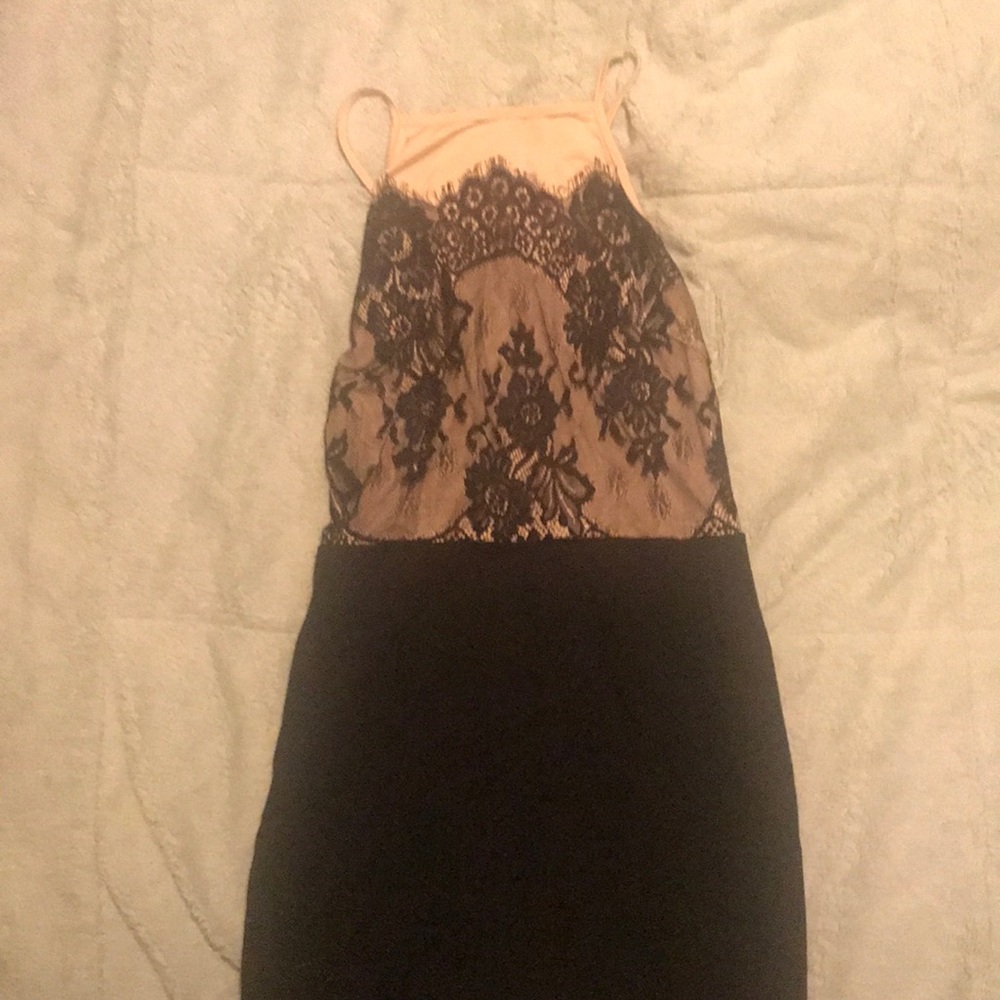 Black mini dress